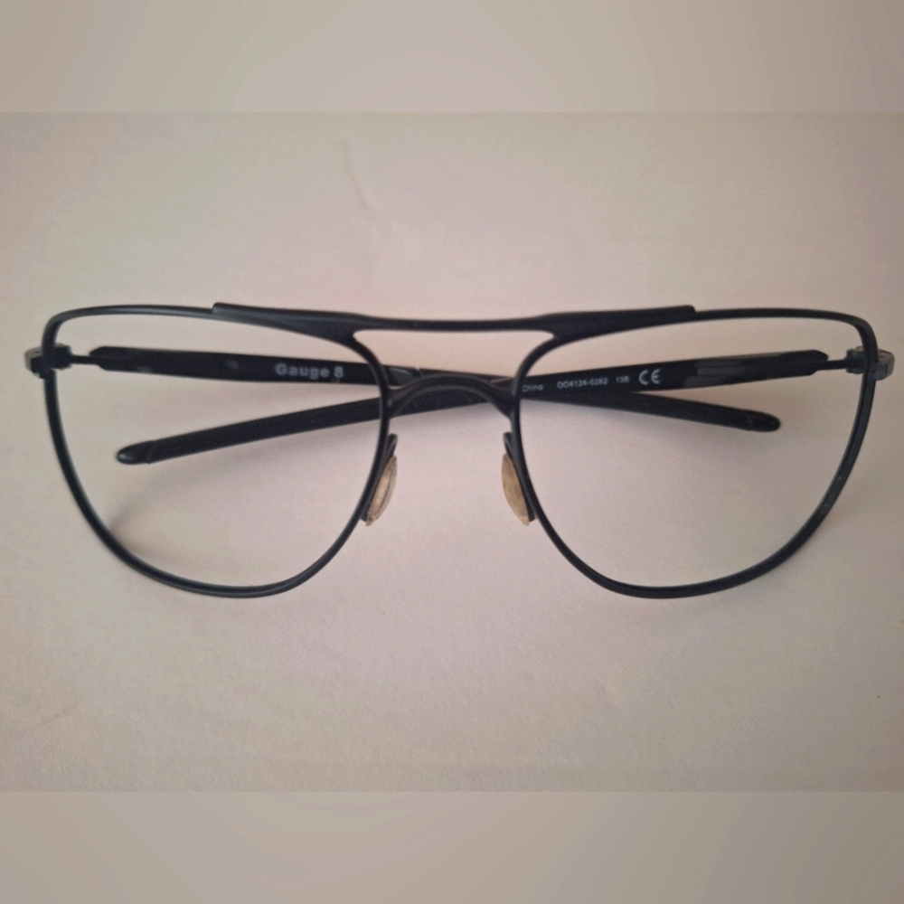 Oakley Eyeglasses Frames Only, Gauge 8, OO4124-0262, 62-17-136, Black
